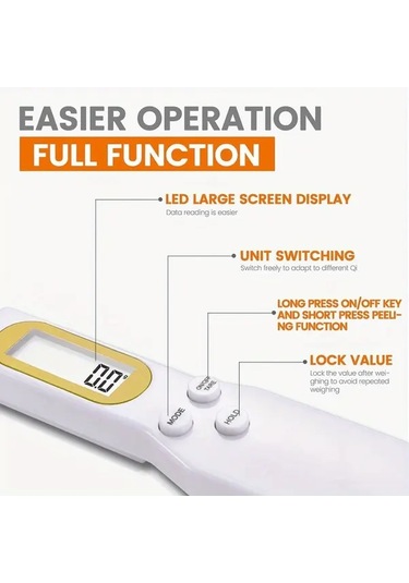 Cordial 500g/0.1g Dijital Mutfak Kaşığı Tartısı Lcd Ekran Siyah 1 Adet Siyah-