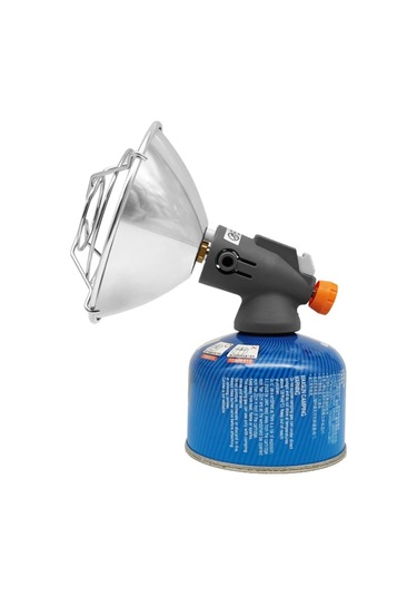 Isıtma Sahte Fırın, Açık Mekan Piezo Ateşleme Gaz Isıtıcı Kamp Yürüyüşü İçin Sırt Çantası İçin Sıcak Isıtma Sobası, Gri Gri