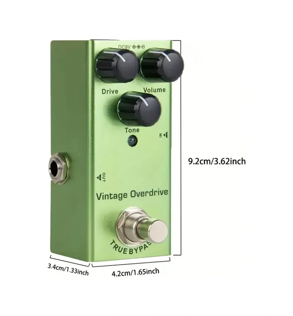 Hombey Gitar Tüp Amfi Klasiği Sesi Veren Retro Overdrive Efekt Pedalı - Zengin Tonlar İçin Denge, Ses Ve Ton Kontrolleriyle Dayanıklı Tasarım