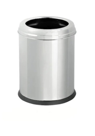 3 Lt Çemberli Çöp Kovası Metalik Gri