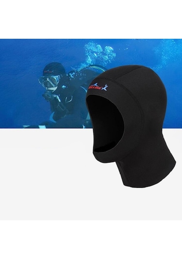 Dıve & Saıl Dh-002 1mm Erkek Ve Kadın Yüzme Boneleri Güneş Koruyucu Dalış Şapkası Sörf Dalış Başlığı, : M Siyah
