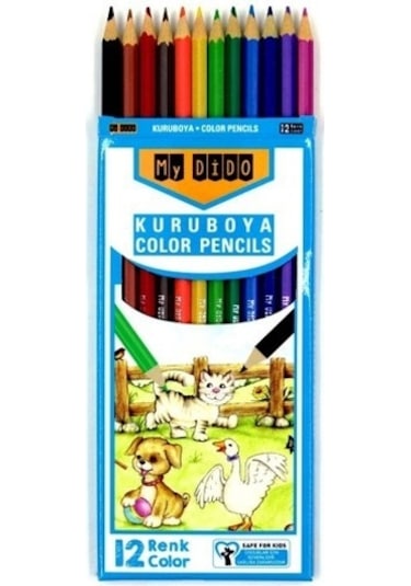 My Dido 12 Renk Kuru Boya Kalemi Tam Boy