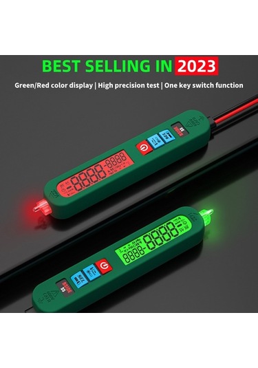 Artfulabode Profesyonel Dijital Multimetre, Voltaj Test, Renkli Ekran, Otomatik Kapanma, Fener Fonksiyonlu Çok Renkli