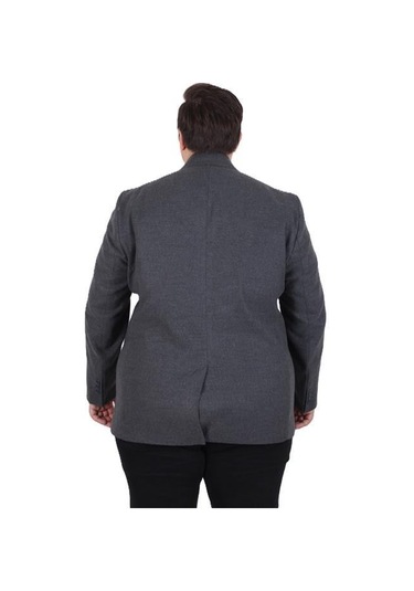 Starbattal Erkek Büyük Beden Kaşmir Kaban 103008 Fume Fume