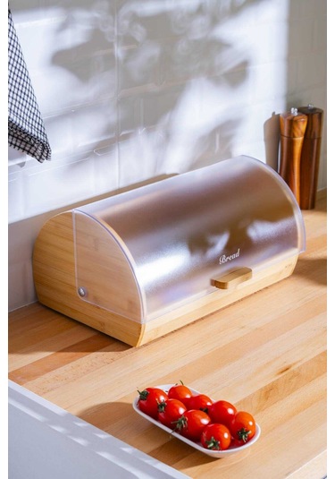 Acar Sirius Bambu Ekmek Saklama Kutusu - 39 25 19 Cm Ahşap