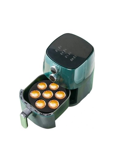 Buffer 7 Gözlü Silikon Çok Amaçlı Airfryer Muffin Cupcake Kek Ve Çörek Pişirme Kalıbı Çok Renkli