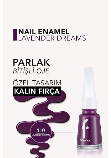 Flormar Nail Enamel Parlak Bitişli Oje 410
