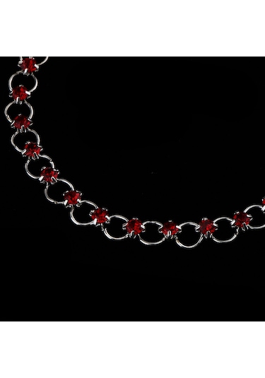 Dolıty 26.5cm Moda Çok Renkli Bohem Gümüş Kaplama Kırmızı Kırmızı