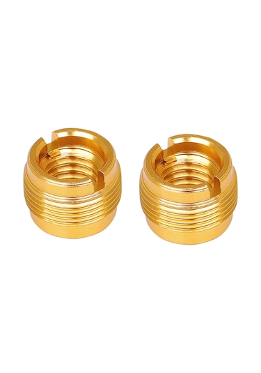 Ranyeek Mikrofon Stant Dönüştürücü Vidalari 2 Adet - 3/8" Dan 5/8" E Bakır-nikel Malzeme Dayanıklı Pas Koruma