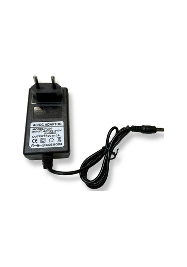 2000000353692 Adaptör Trafo Dc 12v 2a 5.5mm 2.1mm Güç Kaynağı Priz Tipi 24watt Led Elektrik