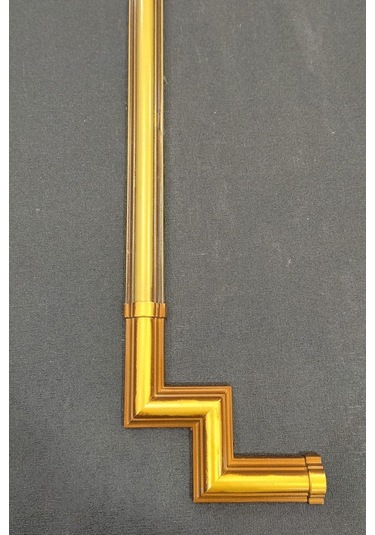 Kahve Eskitme 2,5 Cm Çıta Uyumlu Dekoratif M Köşe Motifi