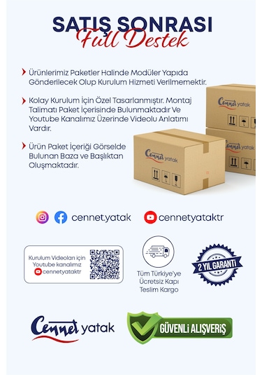 Manolya Tek Kişilik Sandıklı Baza Başlık 100 x 200