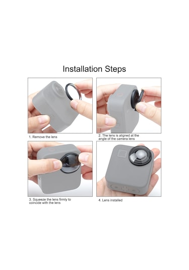 Puluz 2 Adet / Takım Akrilik Koruyucu Lens Çerçeve