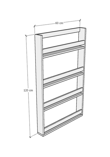 Çocuk Odası Raf / Kitaplık Çr-01 Safir Meşe