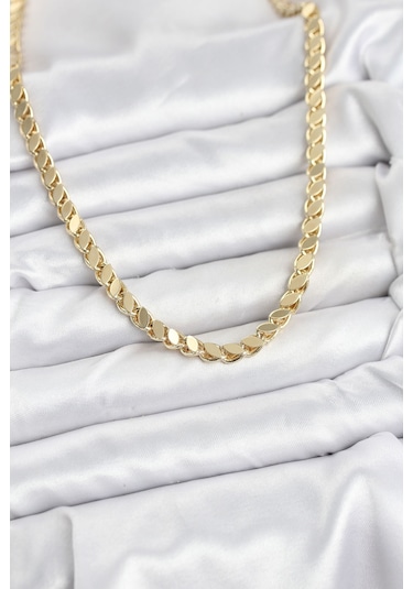 Xuping Gold Renk Arpa Kolye Altın - Beyaz