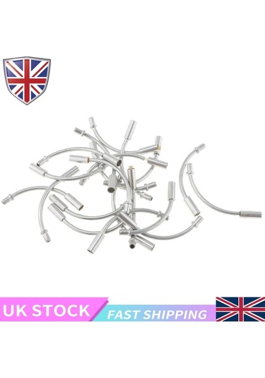 Homyl 20 Adet 90 Derece Fren Şehriye Kılavuz Çizmeler Mtb Yol Gümüş