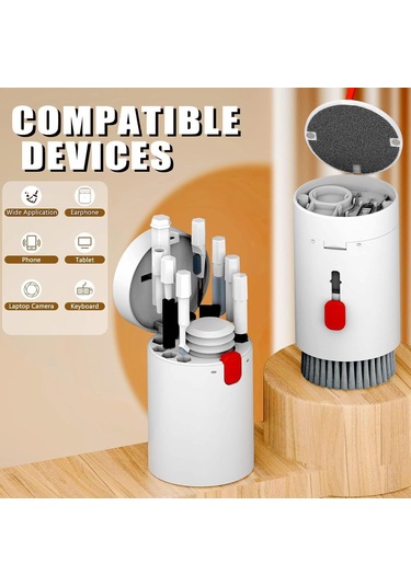 Suofeng Q20 20'li 1 Temizlik Seti: Telefon, Bilgisayar, Klavye Ve Kulaklık İçin Beyaz Sıvılı Temizleme Aleti