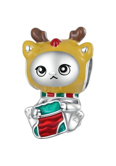 Bsc716 Noel 925 Gümüş Boncuk Dıy Boncuk Aksesuarları Çok Renkli