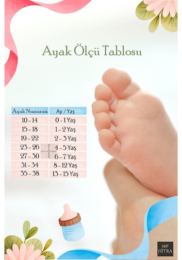 Hitra Tekstil 5'li Dikişsiz Organik Bebek/çocuk Çorap Karma 12-24 Ay 46005 Çok Renkli