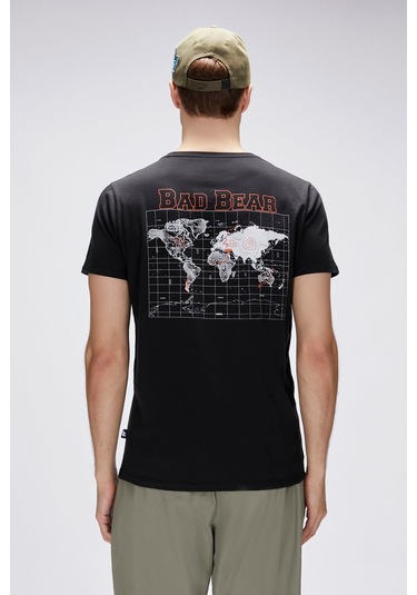 Gerald Siyah Erkek Baskılı Tişört Siyah