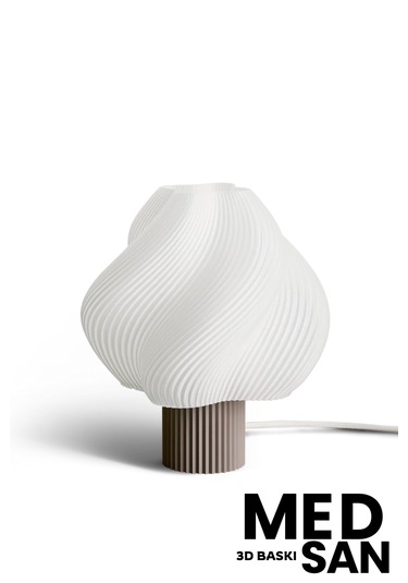 3d Baskı Modern Tasarım Lambader 25cm Kahverengi