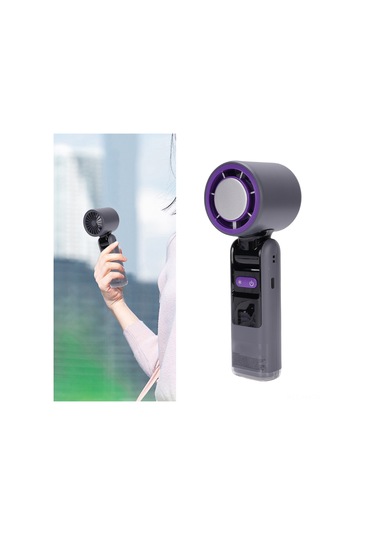Ximistore9 K801 Soğuk Hava Eldivenli Fan: 100 Hızlı Ayar, Led Ekranlı, Şarj Edilebilir, Katlanabilir, Dış Mekan Ve Seyahat İçin Soğutucu Gri