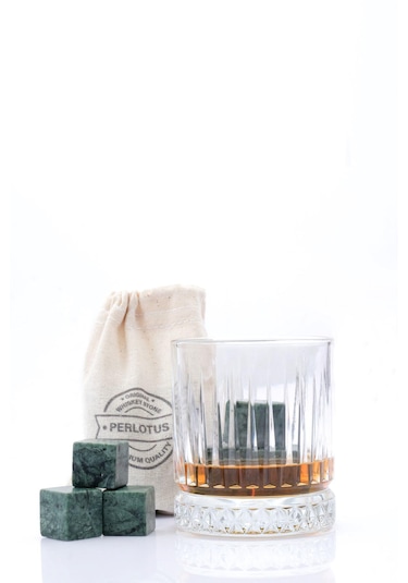 Perlotus Doğal Mermer Granit 9 Adet Viski Taşı Soğutma Taşı