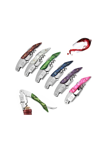 Primepickings Beyaz Renkli Pratik Şişe Açacağı - Şarap Ve Bira Kapakları İçin Taşınabilir Korteks Beyaz