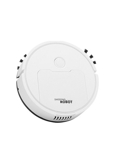 Dancemonkey 3'ü 1 Arada Mini Süpürge Akıllı Süpürme Robotu Beyaz Beyaz