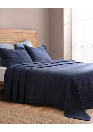 Madame Coco Berthe Çift Kişilik Yatak Örtüsü - Lacivert Yo0000000033çift Kişilik-lacivert Lacivert