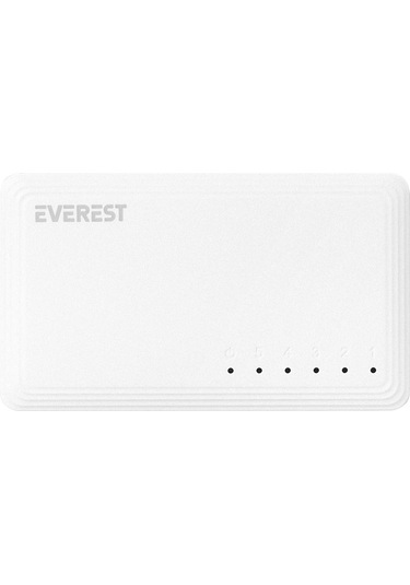 Everest ESW-515G 5 Port Gigabit Ethernet Switch Hub Beyaz