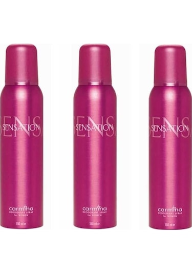 Carmina Sensation Kadın Sprey Deodorant 150 ML x 3