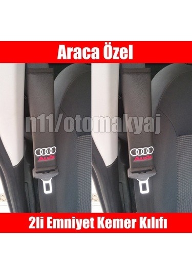 Audi A3 Sportback 2006-2012 Oto Koltuk Deri Kemer Kılıfı