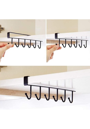 Dolaplar İçin Askılı Raf, Bardaklar Ve Kupalar İçin 6 Askı Diğer