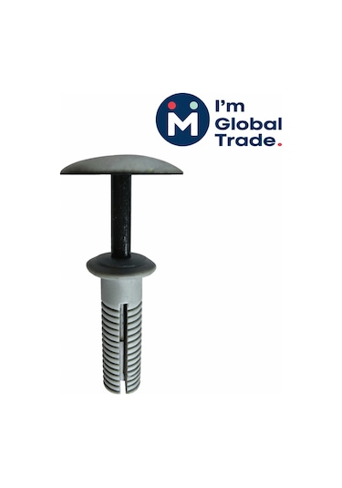 Im Global Tavan Döşeme Klipsi Siyah 8,5x33x24 Mm Tavan Kaplama Sabitleme Klipsi- 5 Adet