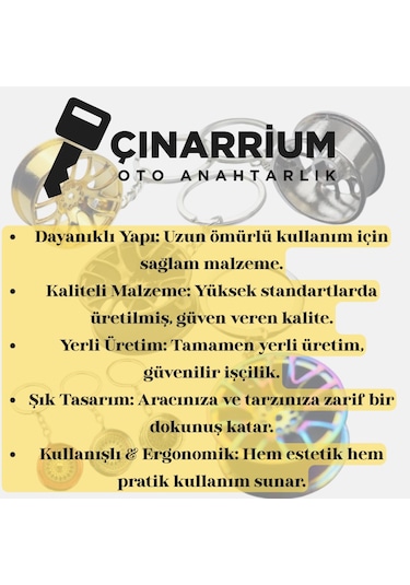 Şık Anahtarlık Araba Anahtarlık İçin Güçlü Ve Dayanıklı
