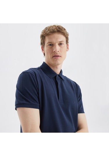 Nautıca Erkek Lacivertvert Slım Fıt Kısa Kollu Polo K35062T 4Nv Lacivert