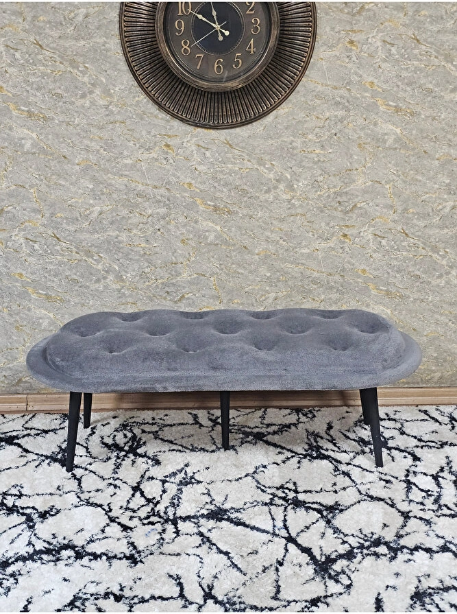 Ufo Oturak Bench - Siyah Boyalı Sivriltme Ayak - Oturak - Bench - Çok Renkli