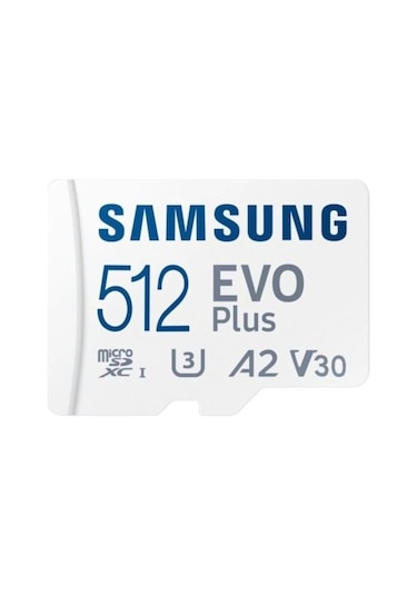 Samsung Evo Plus MB-MC512SA/TR 512 GB 160 MB/S MicroSDXC UHS-I U3 A2 V30 Hafıza Kartı