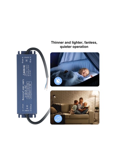 Yifomall 24v 100w Ip67 Su Geçirmez Dış Mekan Güç Kaynağı - Led Işık/reklam/tabela İçin Kısa Devre & Aşırı Yük Korumalı Ac110-240v Giriş Mavi