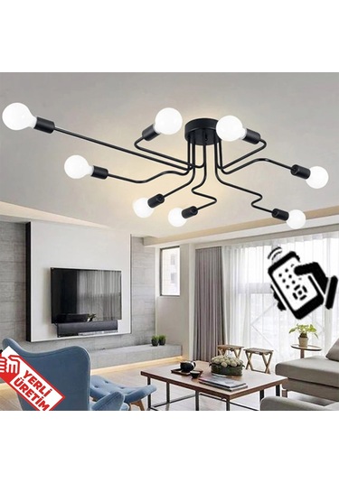 Modern 8 Kol Kumandalı Akrep Avize