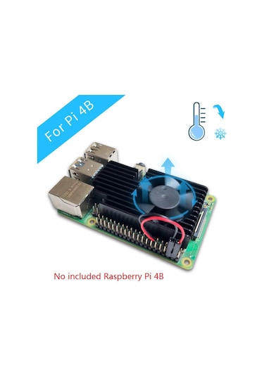 Raspberry Pi 4b / 3b+ / 3b Plus / 3b İçin Cnc Extreme Soğutma Fanı Soğutucu Kiti