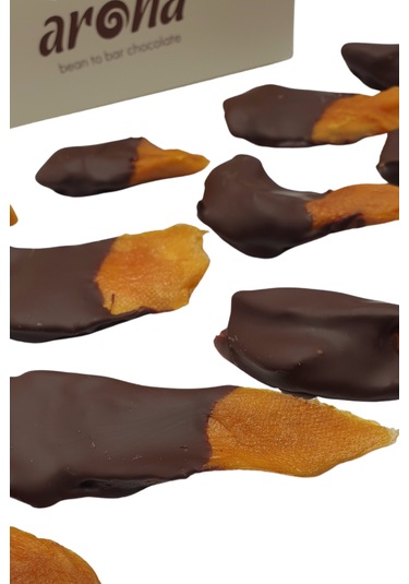 %72 Kakao Bitter Çikolata Kaplı Şekersiz Mango Dilimleri 250 G