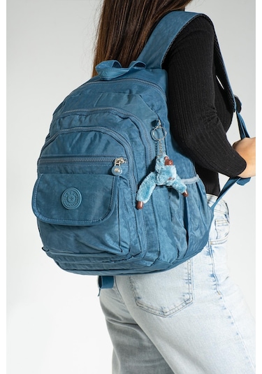 Orta Boy Sırt Çantası Ultra Hafif Çok Cepli Unisex Mavi Model: 571-3j - Mavi