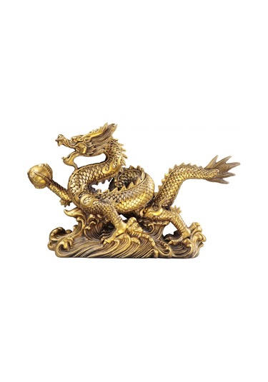 Suntek Çin Feng Shui Ejderha Heykeli Heykel Zenginlik Çekmek,