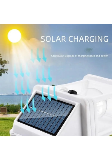 Güneş Enerjili Hareket Sensörlü Duvar Apliği 1 Adet