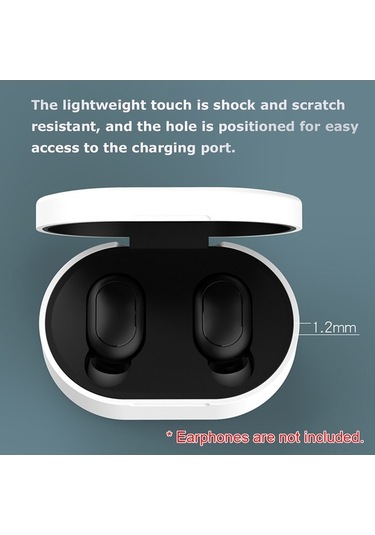 Sandwich Xiaomi Redmi Airdots Gençlik Kılıfı - 8 Renk, Koyu Mavi, Silikon Koruma Diğer