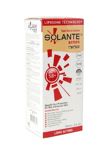 Solante Acnes Tinted Güneş Losyonu SPF50+ 150 ML