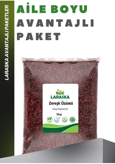 Kuru Zereşk Barberries 5 Kg Yeni Mahsül 1. Kalite Iran Üzümü Zereshk Avantajlı Paket 5 KG