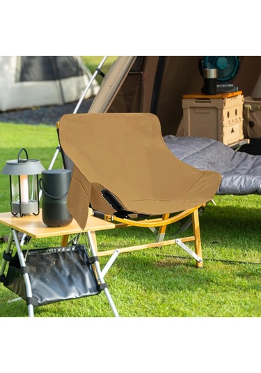 Katlanır Kamp Sandalyesi Kılıfı Taşınabilir Nefes Oxford Kumaş Beyaz